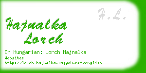 hajnalka lorch business card